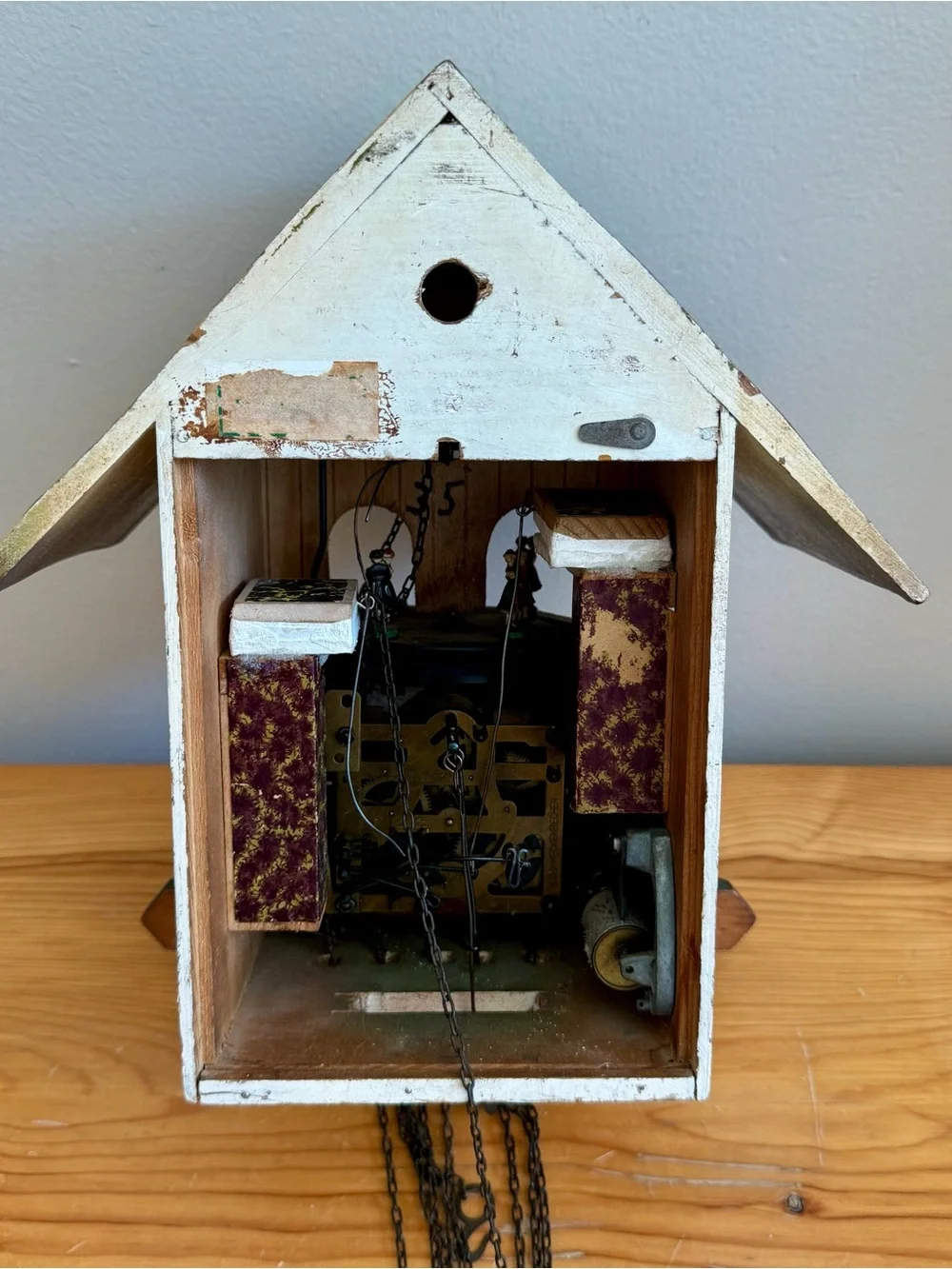 Antique Vintage Black Forest Germany Cuckoo Clock E Schmeckenbecher Needs Repair